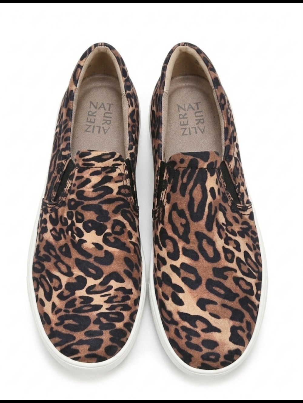 Naturalizer Leopard-Print Slip-On Sneakers - Tan & Black